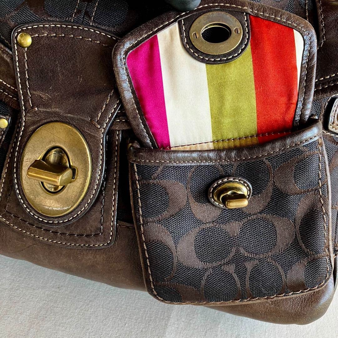 バッグ Coach 65TH Ltd Ed Legacy Turnlock Y2K Coach y2k 65th Signature Legacy Leigh Shoulder Bag Turn lock