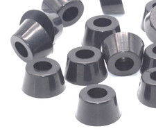 1 1/4 Diameter x 5/8 H Rubber Feet w Washer Rubber Bumpers Various Pack Sizes