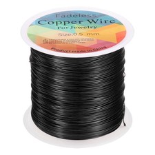 203ft 24 Gauge Copper Jewelry Wrapping Wire Tarnish Resistant Black