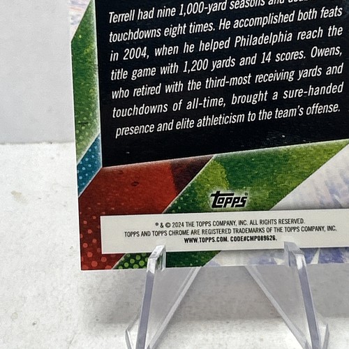 2024 Topps Cosmic Chrome Terrell Owens 243 Red cosmic stars 5/5! SSP - 第 10/10 張圖片