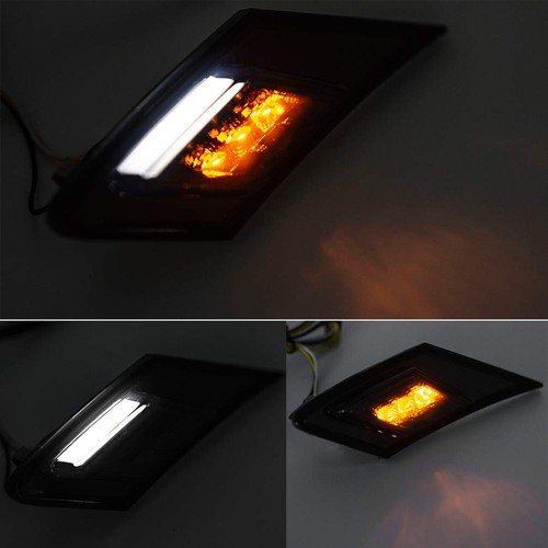 Smoke Lens White/Amber LED Front Side Marker Light Kits for 2013-2016 Scion F... - Picture 4 of 8
