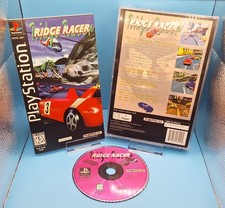 PS1 Ridge Racer Long Box (Sony Playstation 1, 2006) CIB Game, Manual, and Casing