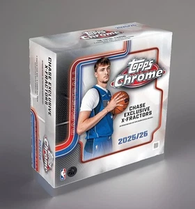 2025/26 Topps Chrome NBA Mega Box (42 Cards) Factory Sealed New In Stock-