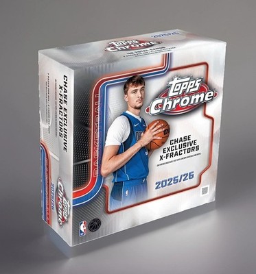 2025/26 Topps Chrome NBA Mega Box (42 Cards) Factory Sealed New In Stock-