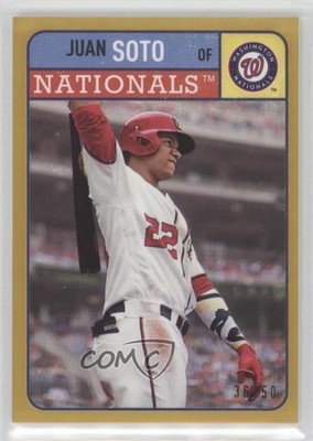 2019 Topps Brooklyn Collection Gold 36/50 Juan Soto #38 f2v