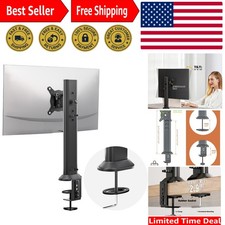 Single Desk Monitor Arm Mount Stand Fit for 13 inch to 32 inch Flat Curved Co...
