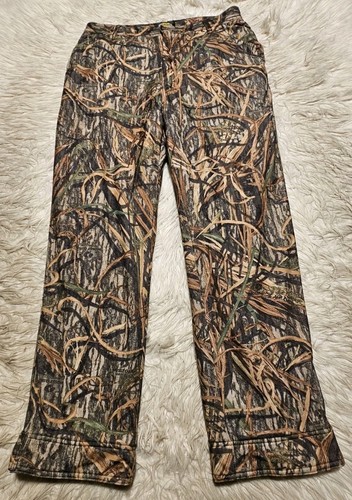 Cabelas Pants Mens 34R Brown Real Tree Camo Polar Fleece Hunting - Picture 1 of 8