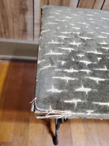 Antike viktorianische Gusseisen Klavierbank Waschtischhocker/Kaminhocker - Bild 12 von 16