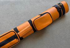 Action AC22 2x2 Pool Cue Case, Orange, 2 butts 2 shafts, Free Shipping