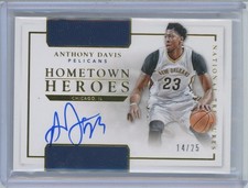 ANTHONY DAVIS 2015-16 National Treasures Home Town Heroes /25 #HH-ADV Auto