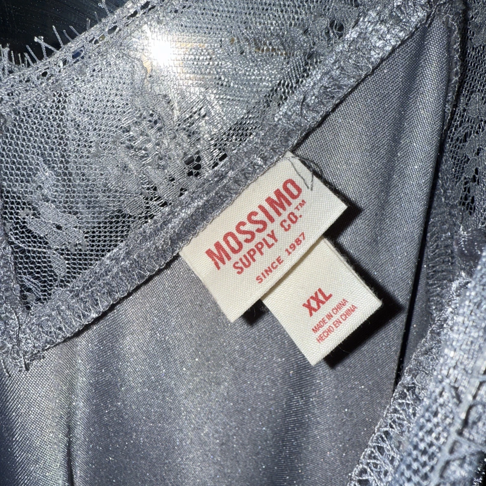 VALENTINO Abito slip Mossimo taglia XX Large velluto schiacciato cami midi fata capricciosa argento