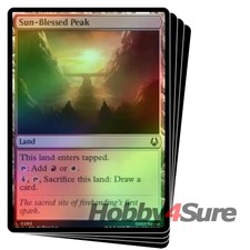 Foil Sun-blessed Peak X4 M/NM Magic MTG Avatar: The Last Airbender