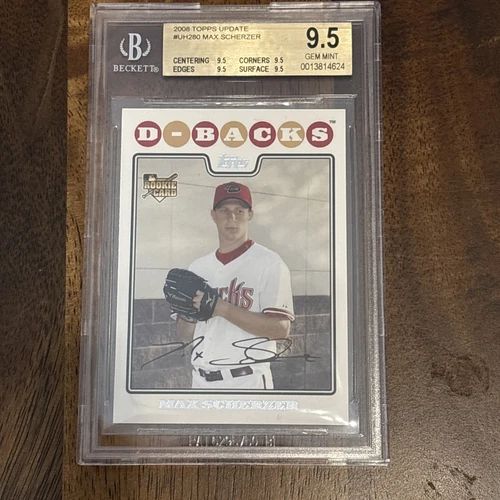 2008 Topps Updates & Highlights - Max Scherzer #UH280 (RC) BGS 9.5 Gem Mint
