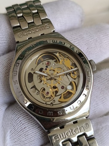Swatch Irony Skeleton Automatic Cal ETA 2841-1 V8 Swiss Made 21 Jewel Men's... - Picture 5 of 23