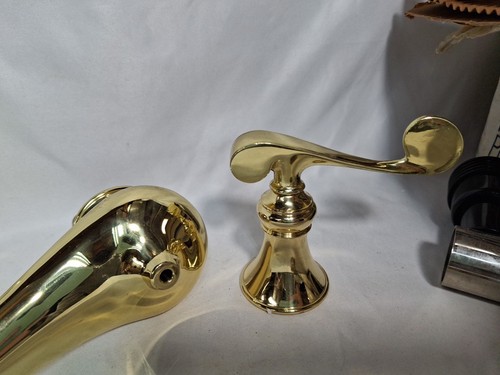 KOHLER K-16101-4-PB Lavatory Faucet, Scroll Lever handle Polished Revival, PARTs - Picture 4 of 9