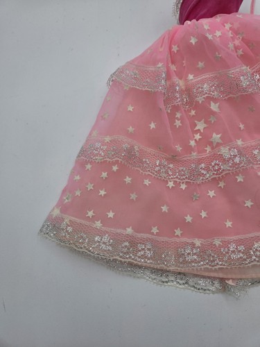 Vintage 1985 Dream Glow Barbie #2248 REPLACEMENT Pink Dress w/Stars - Picture 13 of 19