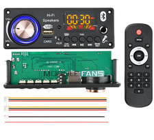 Car Amplifier Bluetooth 5.3 DC12V MP3 Decoder Board FM Audio Microphone Player