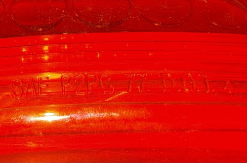 Amber tail light/lens sae p2pc 77 dot new - Bild 2 von 5