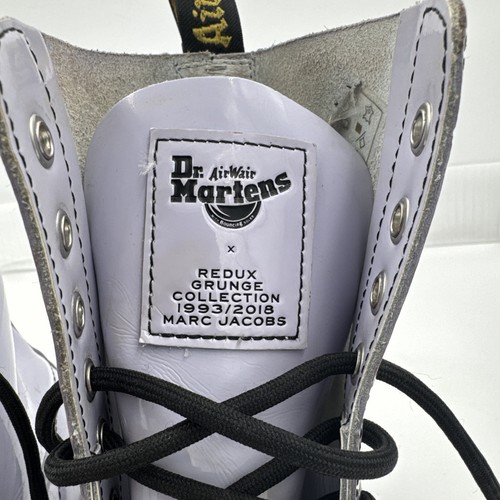 Stivali Dr MARTENS 1490 Redux donna 8,5 uomo 7,5 pelle bianca Marc Jacobs GRUNGE - Foto 2 di 11