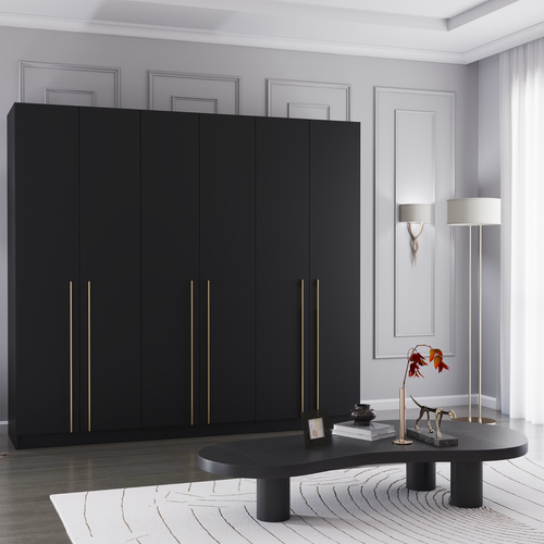 Kleiderschrank Drehtürenschrank ROSA 6D 230 cm - Bild 17 von 21