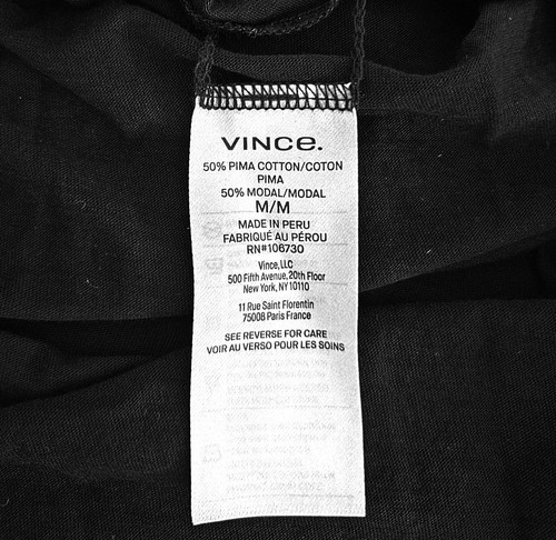 Vince Essential T-Shirt Pimabaumwolle Rundhalsausschnitt Größe MEDIUM in #403 CBL neu 80 $ - Bild 8 von 12