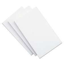 Universal 47240 5" x 8" Index Cards - Unruled, White (100/PK) New
