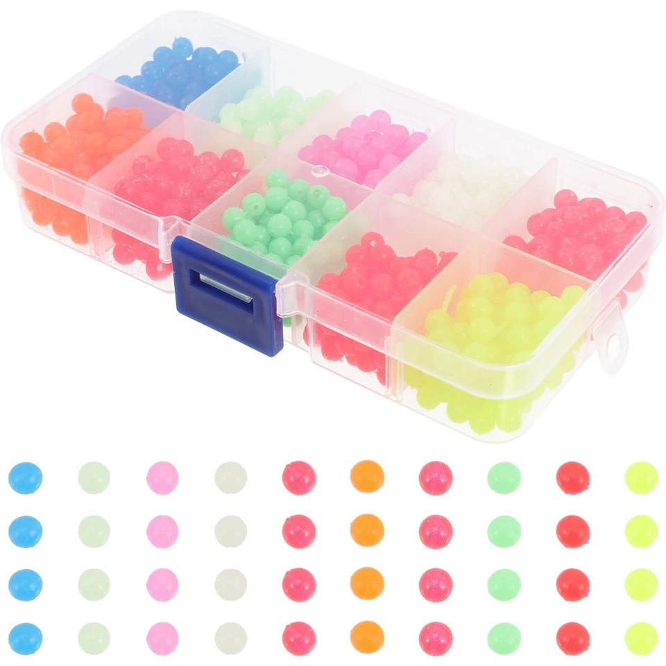 2000 Stcs Lure Perlen Nacht runde Schwimmer farbenfroh - Bild 3 von 4