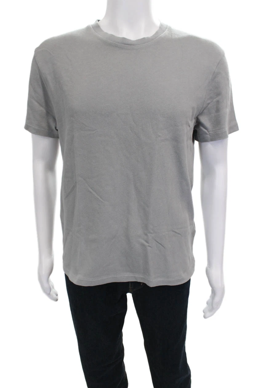 Zara Mens Polo T Shirt Gray Cotton Crew Neck Short Sleeve Size L
Opens in a new window or tab