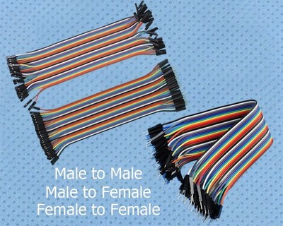 Each for 40pcs   Wire Color Jumper Cable 20cm 2.54mm 1P-1P Female Male New #md