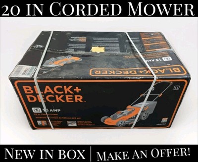  New In Box  Black & Decker Corded  13 Amp 20 in. Lawn Mower Model MM2000