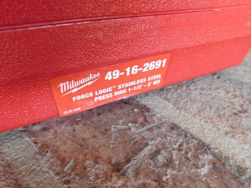MILWAUKEE 49-16-2691 FORCE LOGIC SS STAINLESS STEEL PRESS RUNG 1-1/2" - 2" KIT - Afbeelding 7 van 7