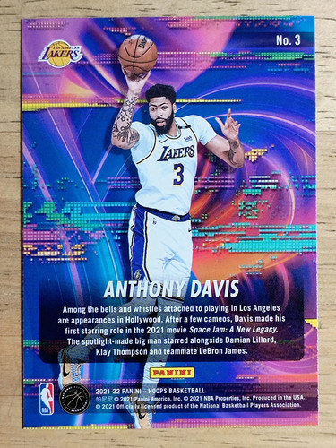2021-22 Hoops Hoopla #3 Anthony Davis - Picture 2 of 2