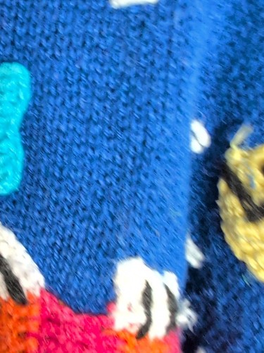 Design Options Philip Jane Gordon Sweater Sz M Cardigan Ocean Fish Beach Shells - Picture 7 of 9