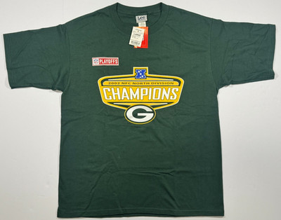 Vintage NFL Green Bay Packers 2002 NFC North Division Shirt Men s Size Large NWT