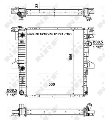 NRF 56034 Kühler, Motorkühlung für FORD USA - Bild 1 von 5