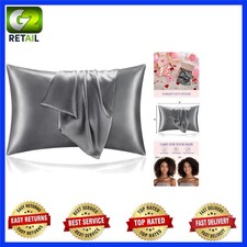 Queen 20x30" Satin Pillowcases Set of 2 in Dark Grey - Ultimate Hair Skin Care