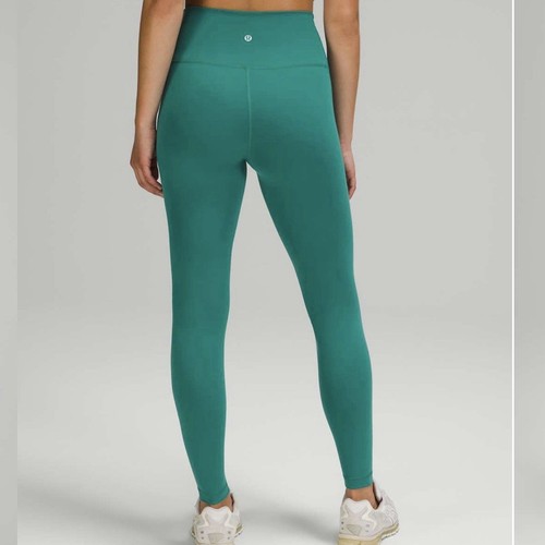 Lululemon Wunder Train High Rise Tight 28” Teal Lagoon Women’s Legging Sz 6 - Picture 2 of 6
