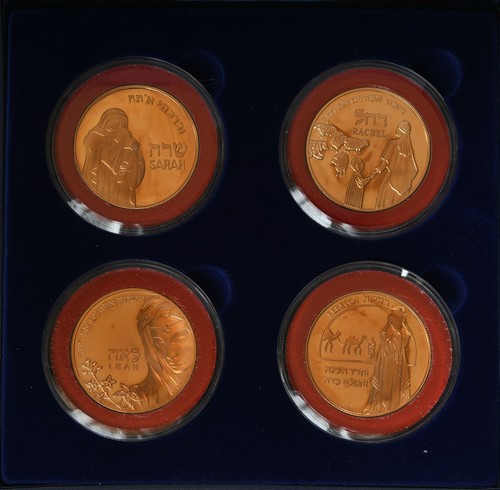 Israel Mujeres Madres en la Biblia Juego Completo de 4 Medallas de Bronce Colección - Imagen 1 de 8
