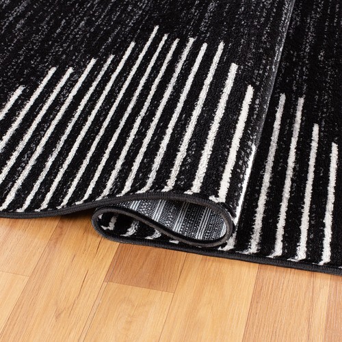Rugshop Area Rug Bohemian Stripe Black Rug Living Room Rugs Carpets Large 8x10 - Picture 4 of 10
