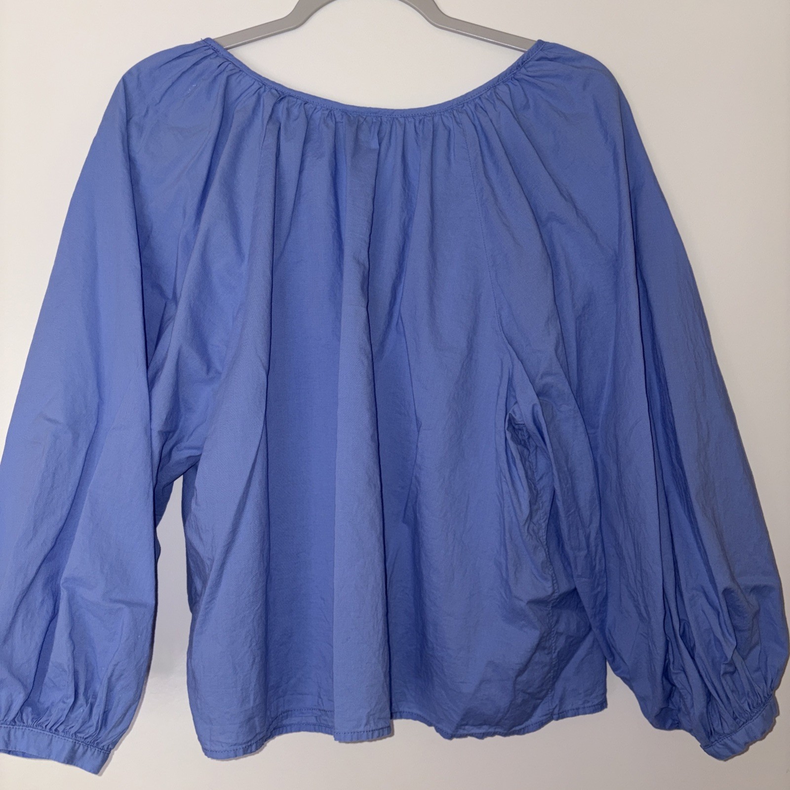 Universal Thread Periwinkle Peasant Top Size L Ga… - image 5