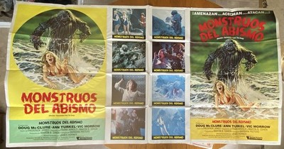 Humanoids From The Deep!Original Spanish poster Billboard Lobby Set! 1980!Sweet!