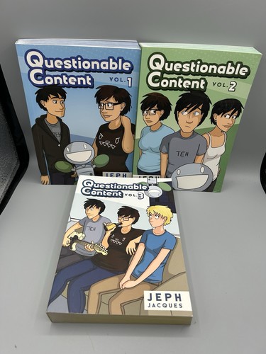 Questionable Content Vol. 1-6 By Jeph Jacques Paperback TopatoCo Lot of 6 - Picture 3 of 3