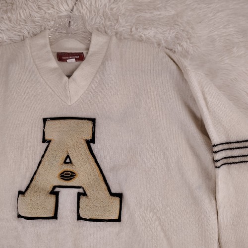 Vtg Harley-Davidson Sand-Knit Chenille Letterman Sweater “Duke Chandler” 50s -60 - Picture 4 of 12