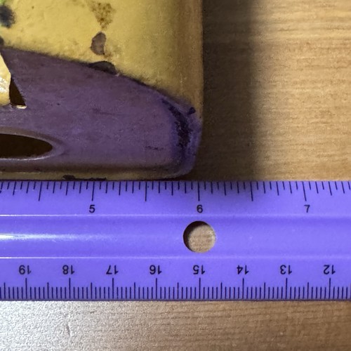 Vintage Metall bemalt Landschaft Wandbehang Streichholzschachtel Streichholz Halter Tobacciana - Bild 8 von 10