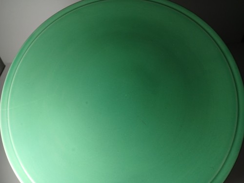 1939 Vintage Homer Laughlin Light Green KITCHEN KRAFT FIESTA CAKE PLATE 10 3/4" - Picture 10 of 14