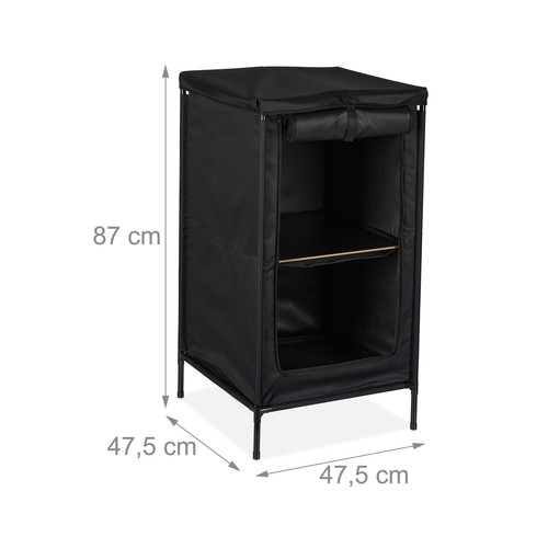 Campingschrank Campingregal Zeltschrank Campingmöbel Zeltregal 2 Fächer grau - Bild 4 von 10