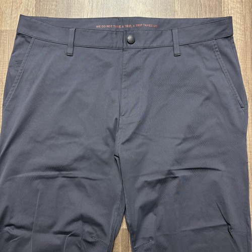 Rhone Pants Mens 35 Navy Blue Performance Stretch Travel Chino Lightweight - Picture 4 of 15