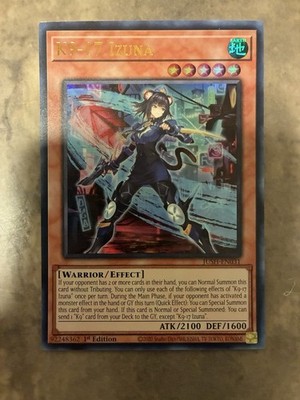 遊戯王 JUSH-EN031 Ｋ９−１７号 イヅナ K9-17 Izuna (英語版 1st Edition ウルトラレア) Justice Hunters Yugioh! TCG - K9-17 Izuna - Ultra Rare - JUSH-EN031