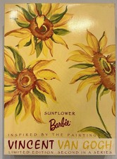 1998 Vincent Van Gogh Sunflower Barbie Artist Series Paintings 19366 NRFB