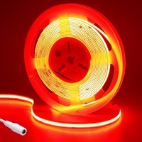 Goming 24V 5M COB LED Strip Rot LED Streifen 480Leds/M Hohe Helligkeit | LED